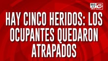 Violento choque en Avenida Costanera deja a cinco personas heridas