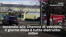 Incendio alla Chemco di Vezzano, il giorno dopo è tutto distrutto: video