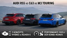 Audi RS5 Avant gegen BMW M3 Touring & Mercedes-AMG C63