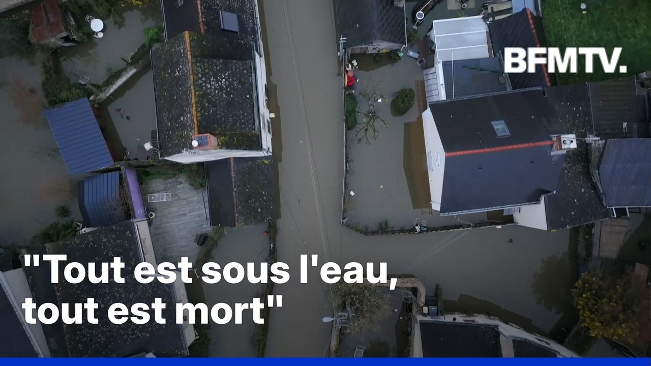 Crues: la solidarité s'organise à Cheffes-sur-Sarthe, village complètement sous l'eau