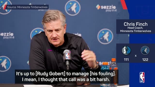 Gobert is harshly treated by referees - Finch