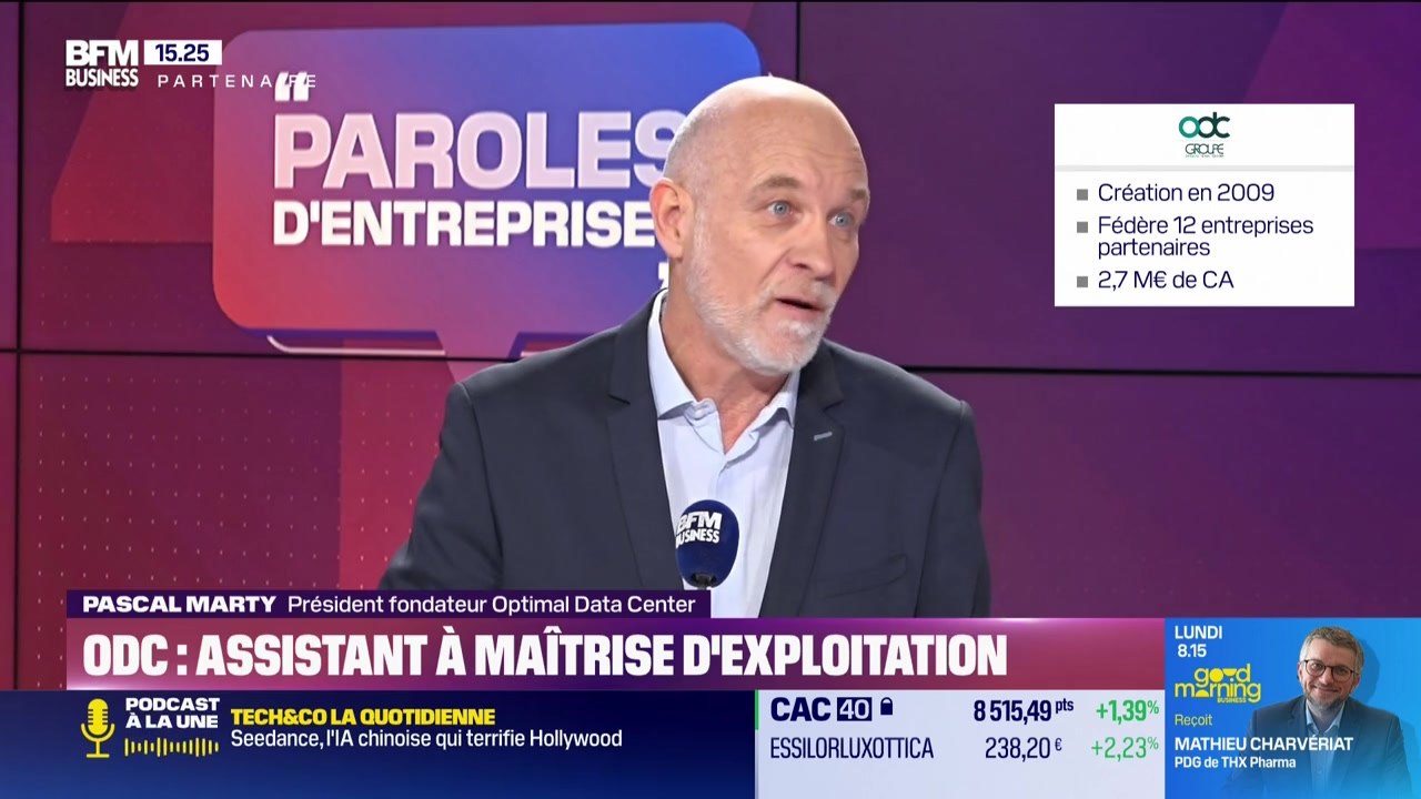 Pascal Marty (Optimal Data Center) : ODC, assistant à maîtrise d'exploitation - 21/02