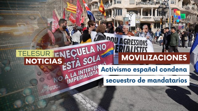 Españoles rechazan acciones injerencistas de EE. UU. contra Venezuela