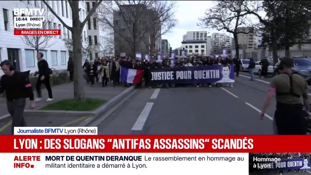 Mort de Quentin Deranque : quelques tensions ont été observées dans le cortège à Lyon