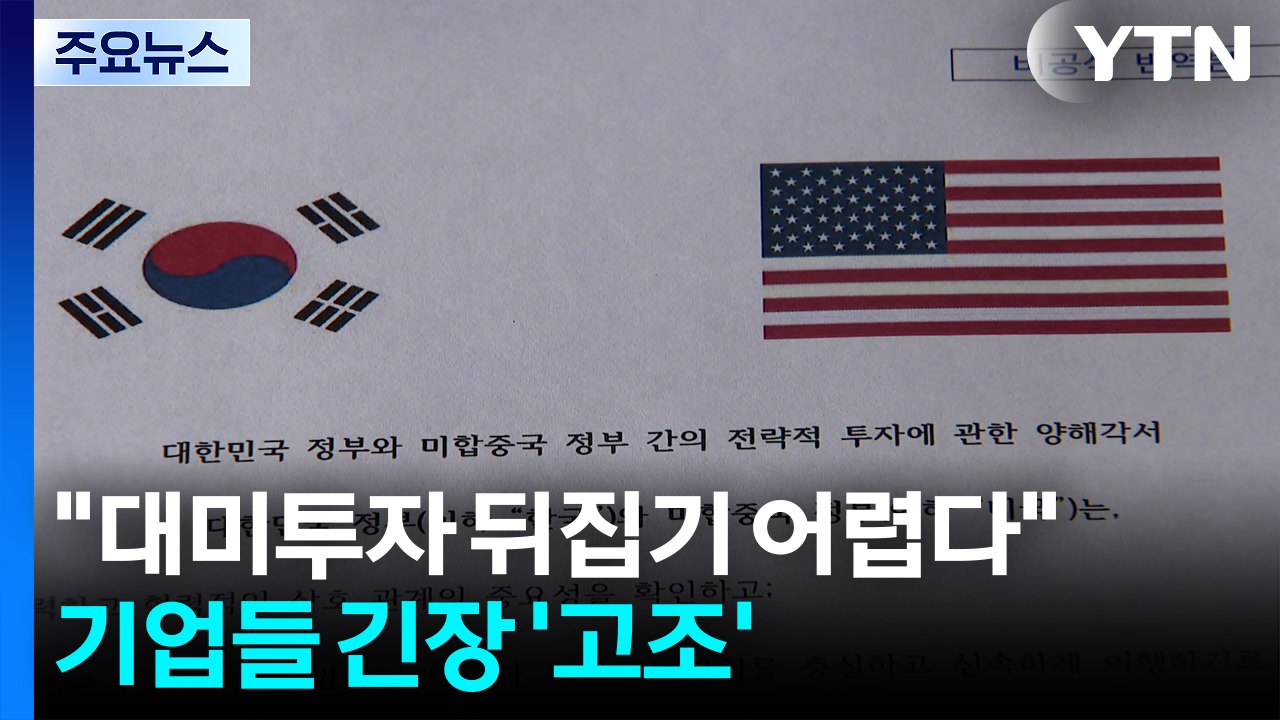 "대미 투자 뒤집기 어렵다"...기업들 긴장 '고조' / YTN