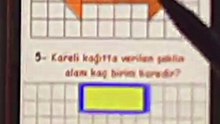 Düzlemsel Şekillerin Alan Hesabı – 3. Sınıf Matematik #Shorts