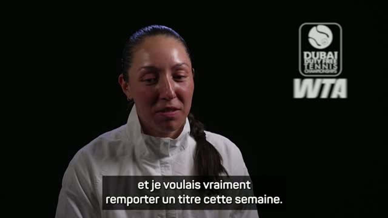 Dubaï - Pegula après sa victoire : "C'est vraiment la meilleure sensation qui soit"