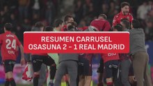 Resumen y goles del Osasuna 2 - Real Madrid 1 | Audio Carrusel