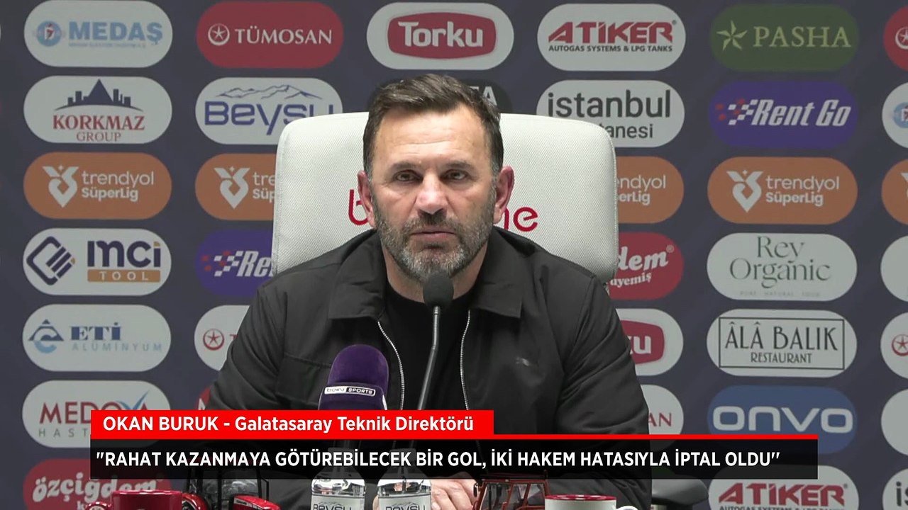 Okan Buruk'tan çok sert hakem tepkisi: Rahat kazanmaya götürebilecek bir gol, iki hakem hatasıyla iptal oldu