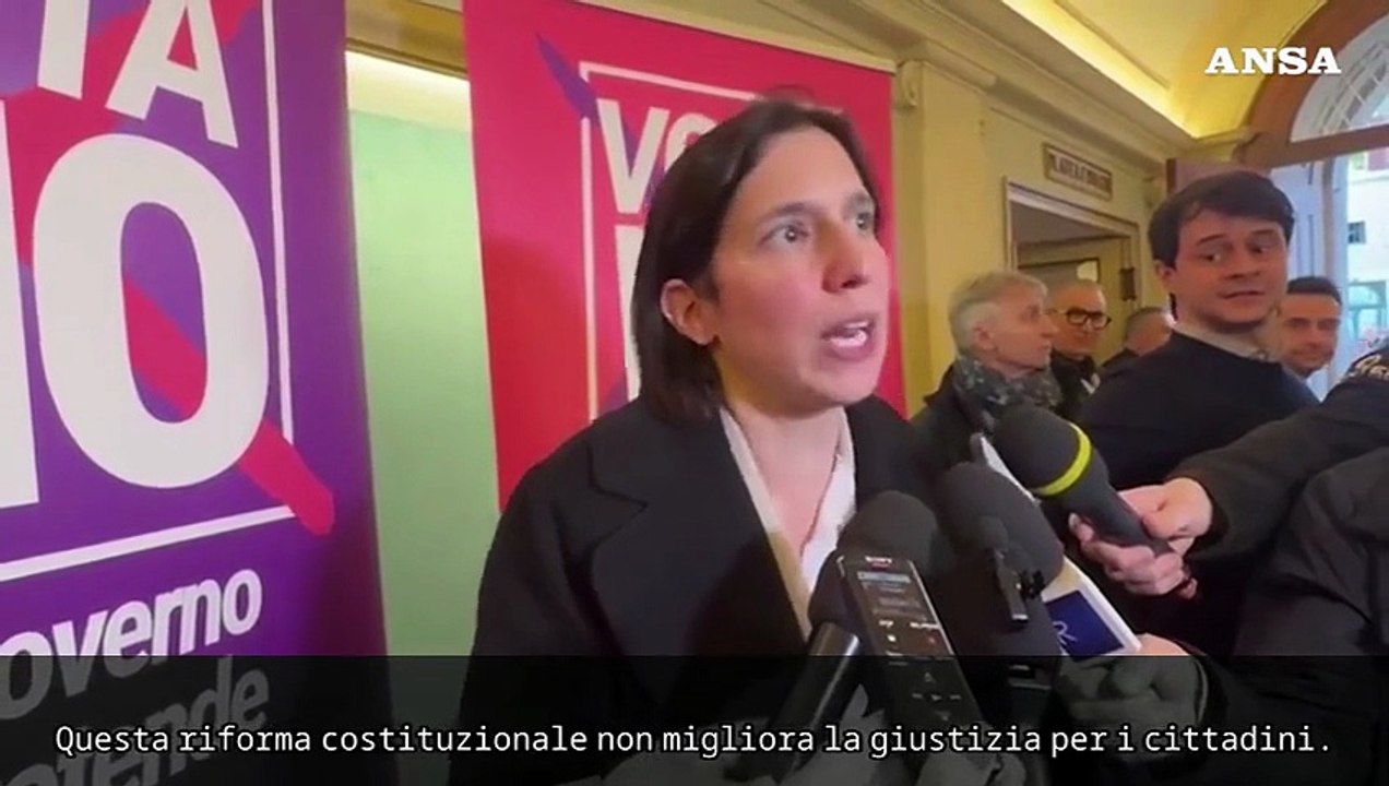 Schlein: "Questa riforma non migliora la giustizia per i cittadini"
