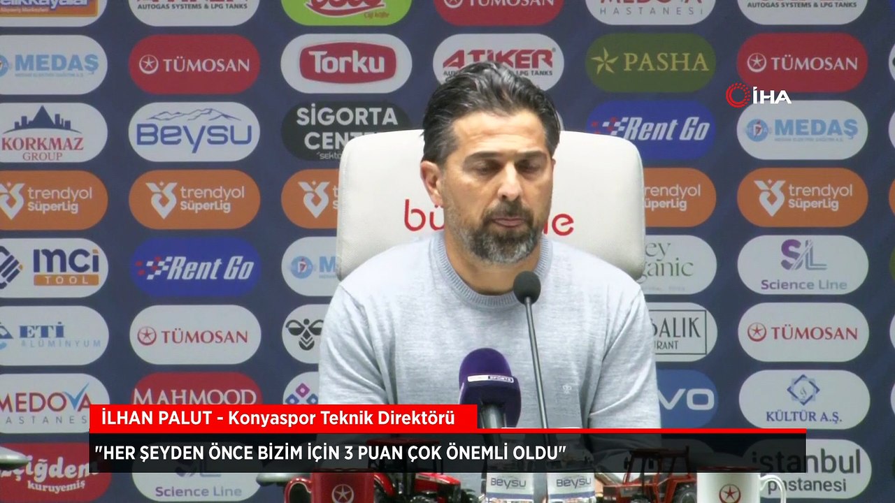 Konyaspor Teknik Direktörü İlhan Palut: Her şeyden önce bizim için 3 puan çok önemli oldu