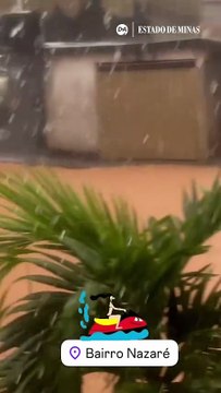 Vídeos mostram alagamentos no Bairro Nazaré após forte chuva em BH