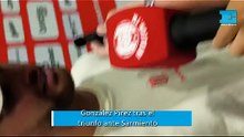 González Pirez tras el triunfo ante Sarmiento