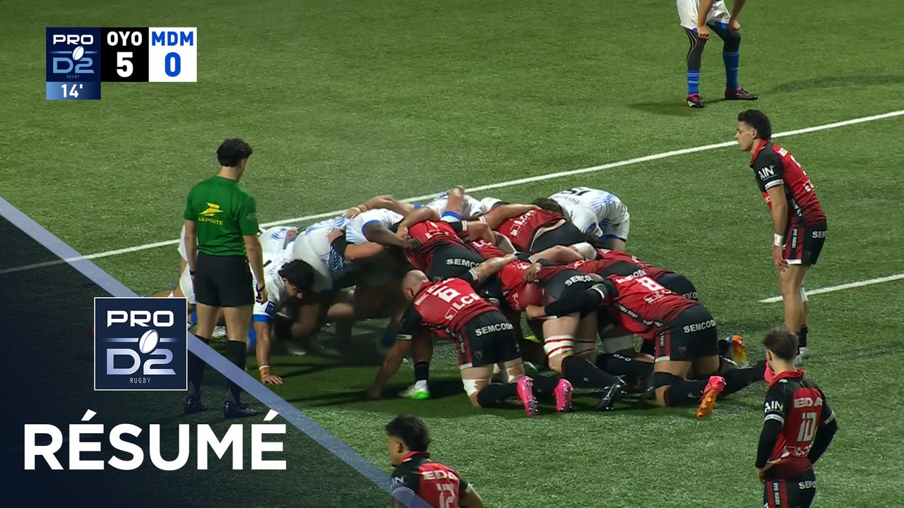 PRO D2 Saison 2025-2026 J21 - Résumé Oyonnax Rugby - Stade Montois Rugby