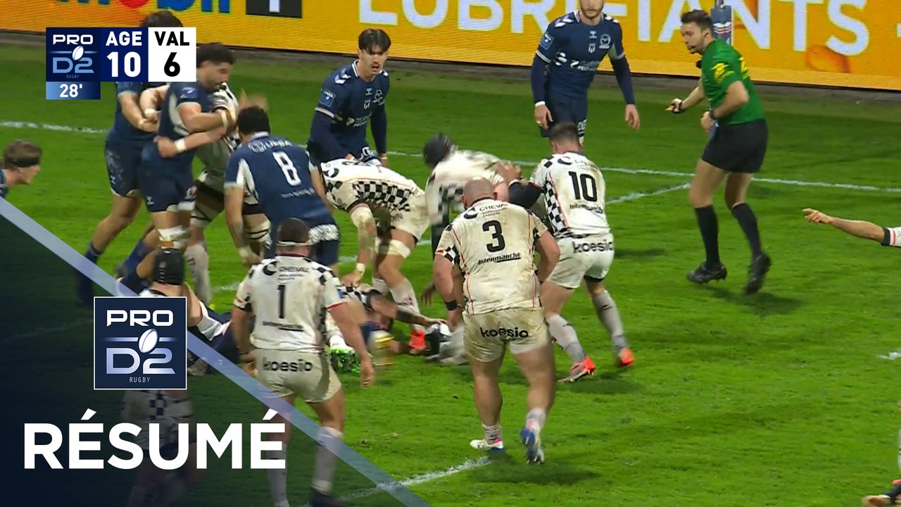 PRO D2 Saison 2025-2026 J21 - Résumé SU Agen - Valence Romans