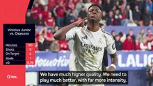 Vinicius scores but Real Madrid 'need to play much better'