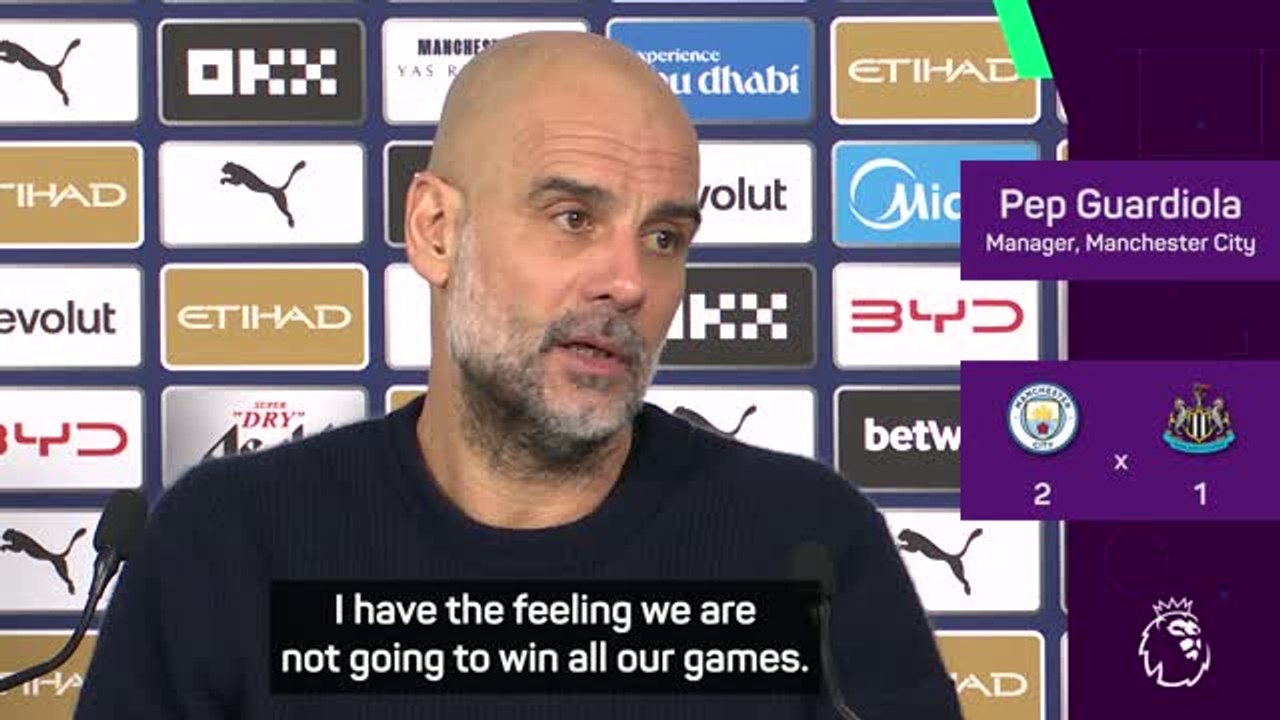 Guardiola admits Manchester City will drop points