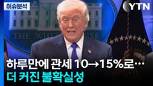 하루만에 글로벌 관세 10→15%로...더 커진 불확실성 / YTN