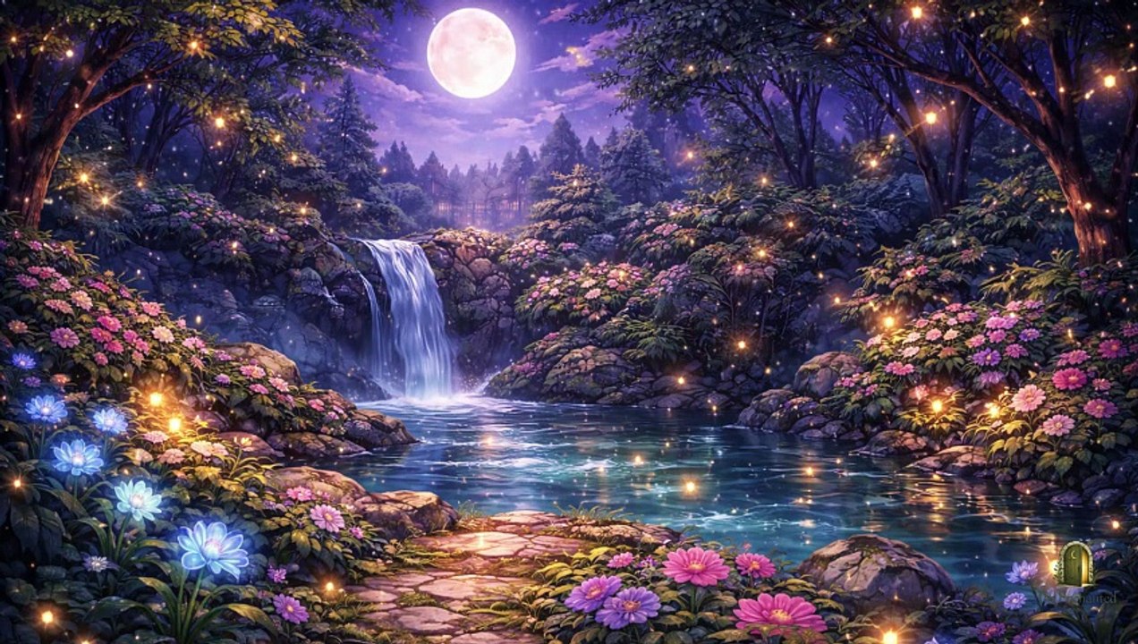 Relaxing Moonlight Forest Music for Sleep – 30 Minute Night Ambience