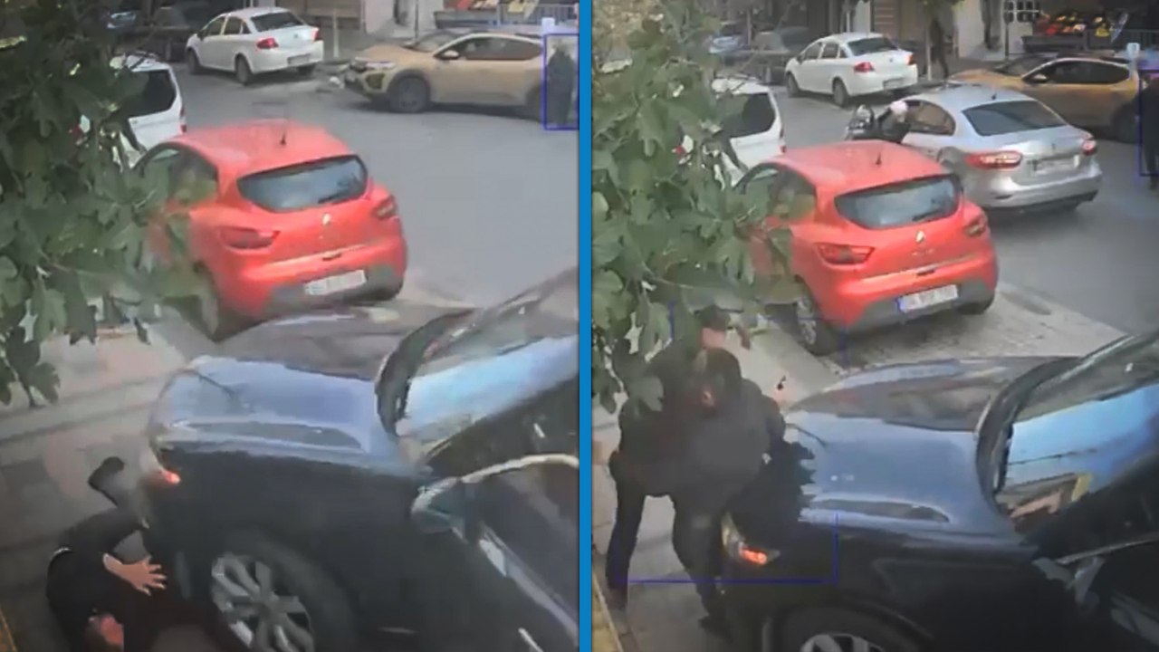 İstanbul’da düştüğü araç üzerinden geçip duvara sıkıştırdı: Sinema gibi