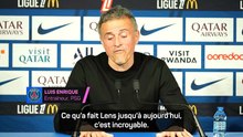 Luis Enrique : "Lens réalise une saison incroyable"