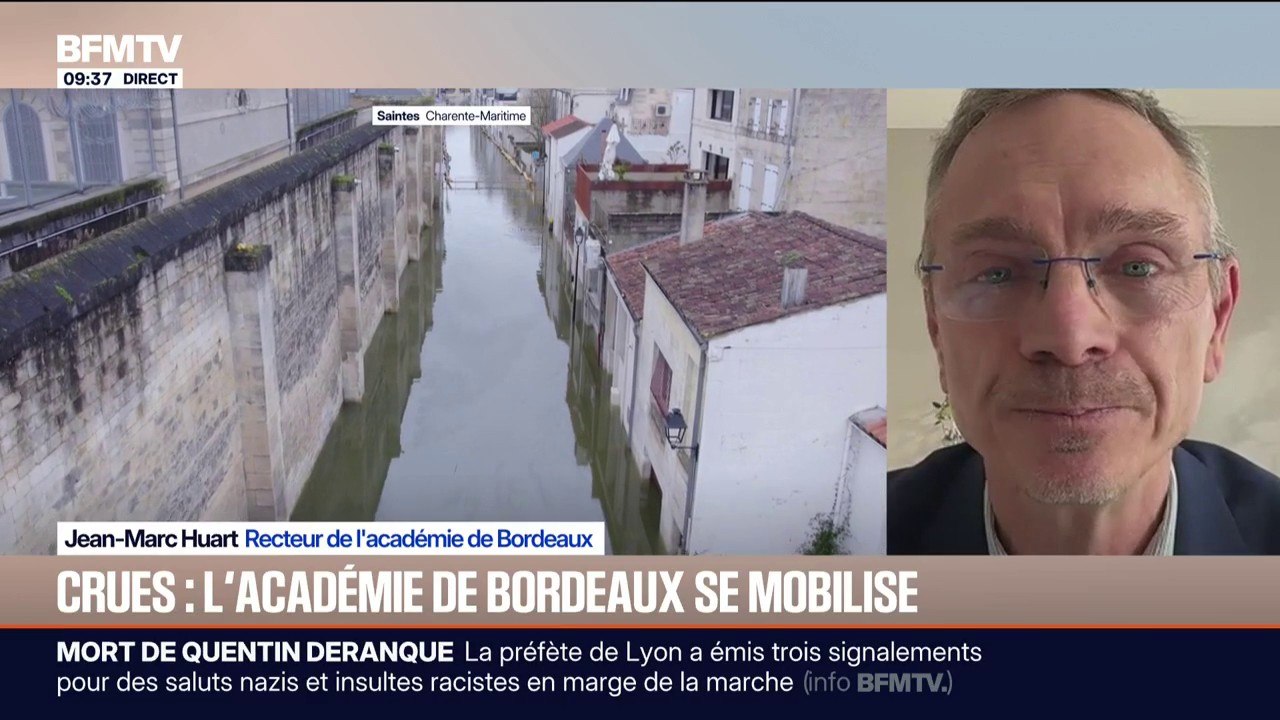 Intempéries dans le Sud-Ouest: "Nous devrions pouvoir accueillir tous les élèves dans toutes les écoles et tous les établissements scolaires", assure Jean-Marc Huart, recteur de l'académie de Bordeaux
