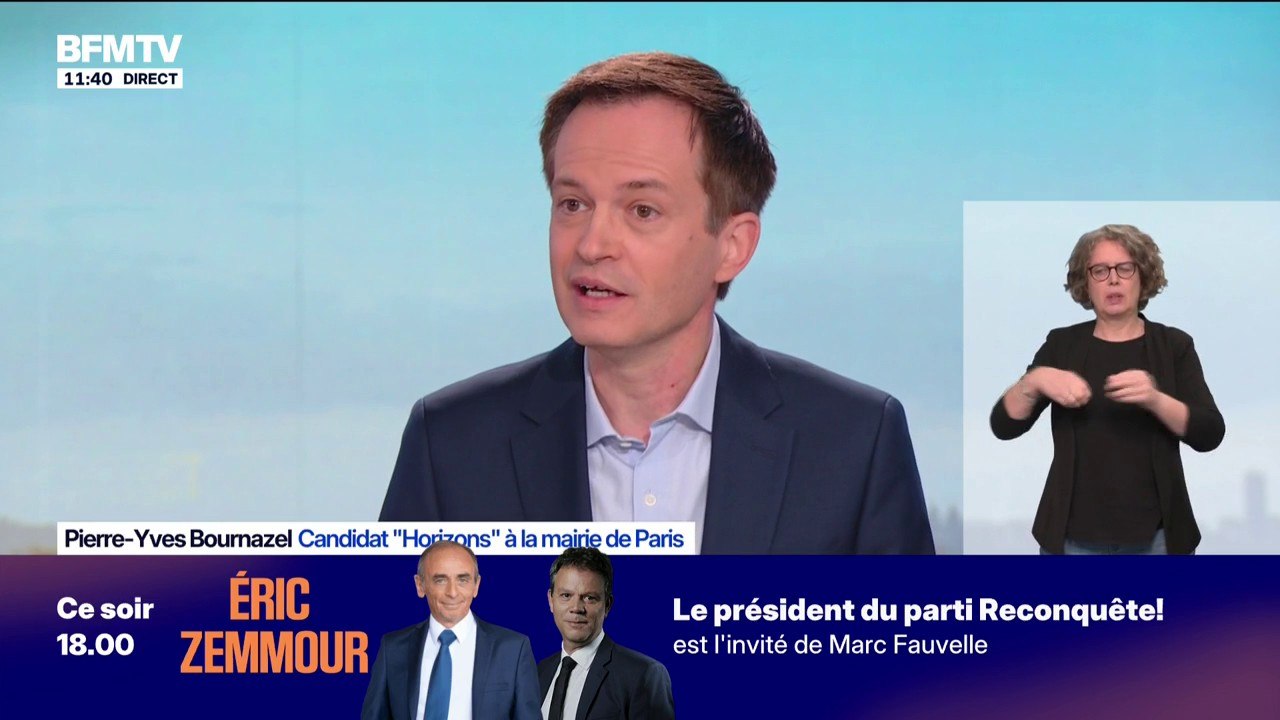 Municipales à Paris: "Une majorité des Parisiens ne veut pas de ce match du passé entre Mme. Dati et M. Grégoire", estime Pierre-Yves Bournazel, candidat "Horizons"