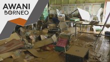 Kelengkapan sekolah rosak, lumpur penuhi lantai bilik darjah