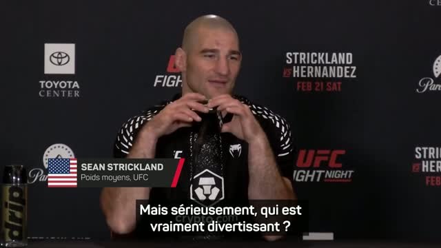 UFC - Sean Strickland démonte sa division, sa conférénce de presse écourtée