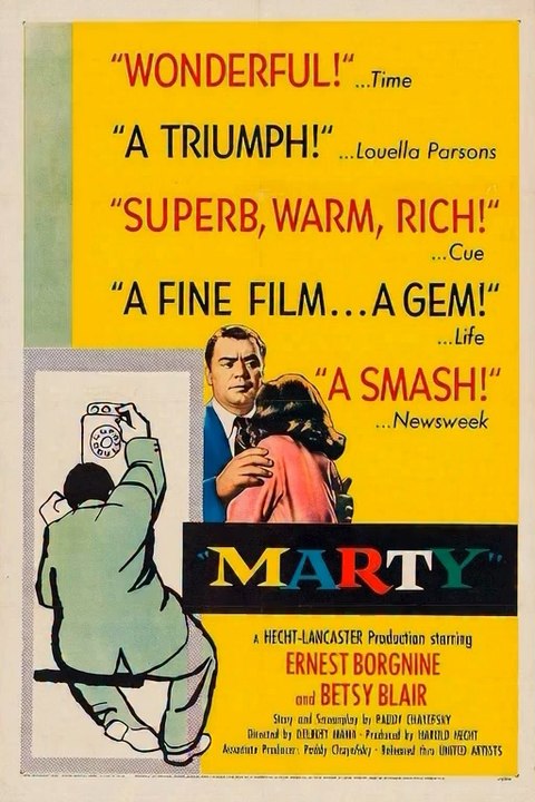 Marty (1955)The 28th movie to win the Academy Award for Best Picture.