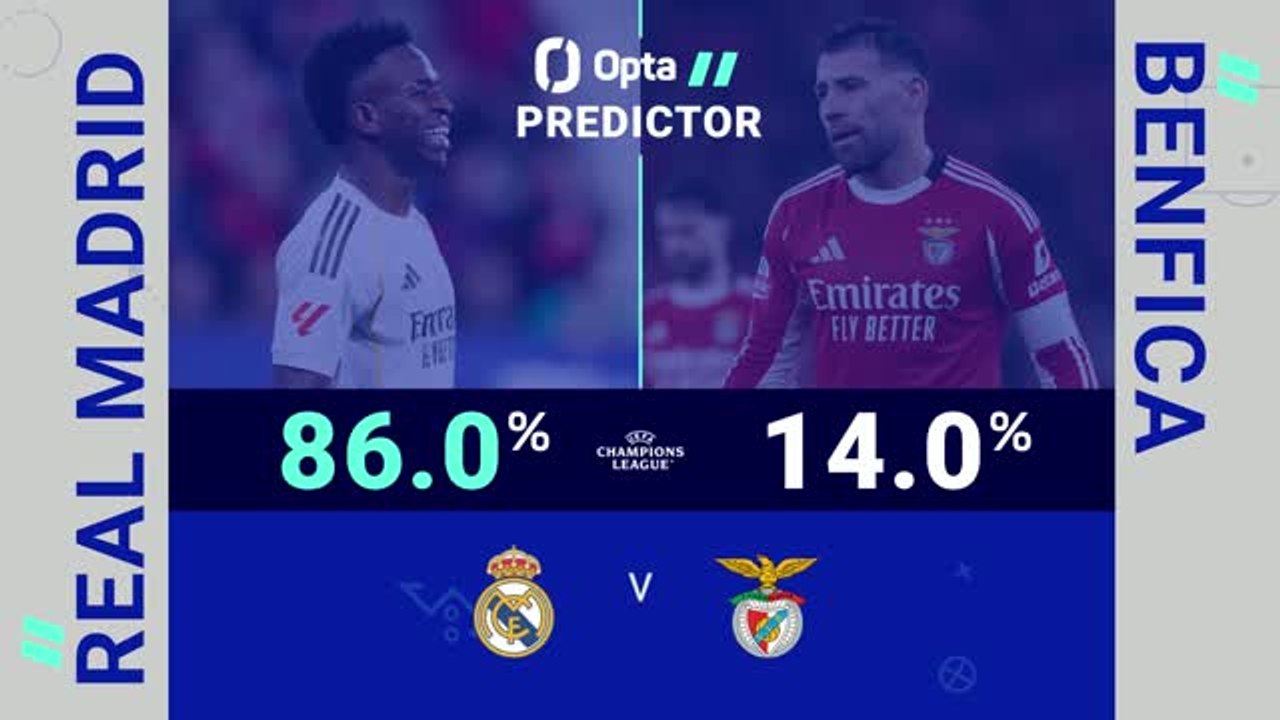 Real Madrid v Benfica - Opta Predictor