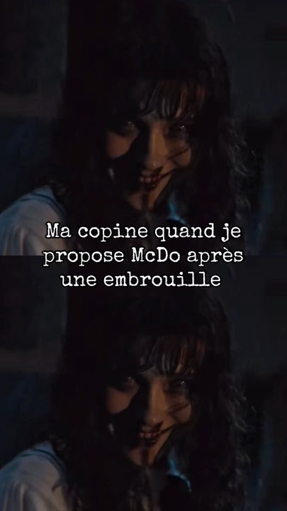 Ma copine quand je propose McDo après une embrouille 😂