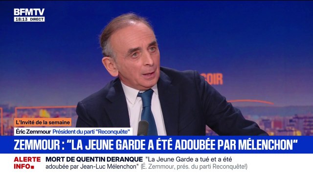 Cordon sanitaire contre LFI pour les élections municipales: Éric Zemmour (Reconquête) explique qu'il est contre cette idée
