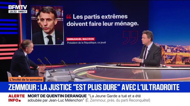 Pour Éric Zemmour (Reconquête !), il ne faut pas de milices en France