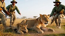 Lion Cub Rescued from Snare Trap Breaking the Snare”