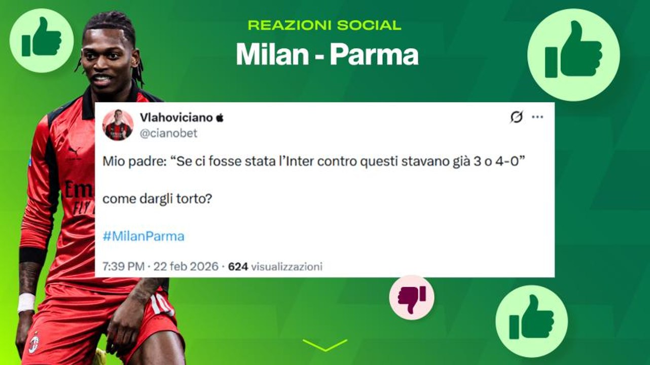 Dalla "fatal Parma” al "cavallo di Troilo": le reazioni social a Milan-Parma