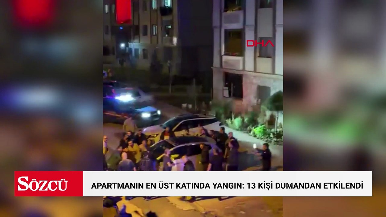 Hatay’da apartmanın en üst katında yangın: 13 kişi dumandan etkilendi