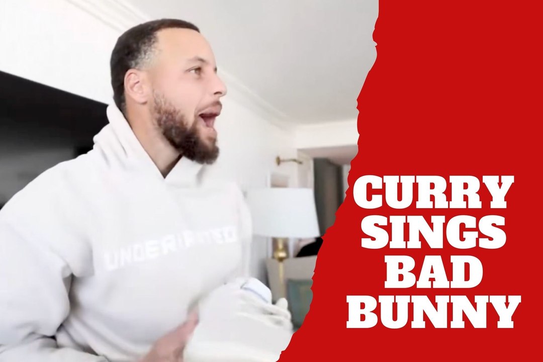 Steph Curry sings Bad Bunny hits while showing off his Adidas Badbo 1.0