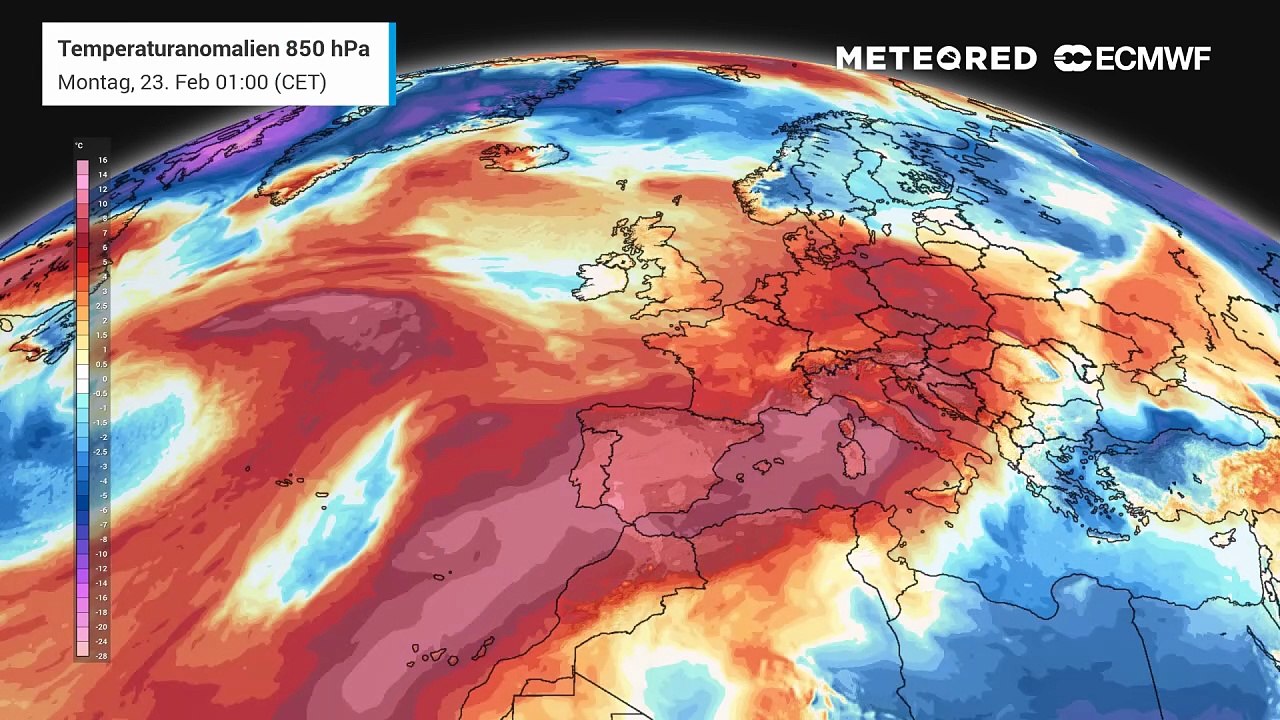 Ein gigantischer Wärmekomplex rauscht auf Europa zu!
