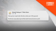 Tabung Masjid Seksyen 7 Shah Alam dicuri, polis buru empat suspek