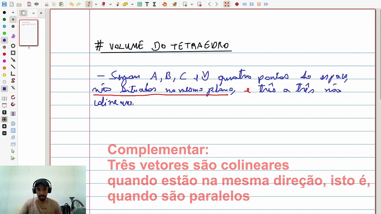Como Calcular O Volume Do Tetraedro pelo Produto Misto? | VET&GEO-A3.65