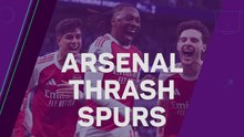 Title-hunting Arsenal thrash Tottenham in north London derby