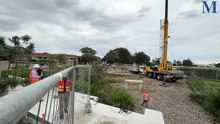 Timelapse of a foot bridge connecting Shellharbour Village and Shell Cove at Nautica Crescent.