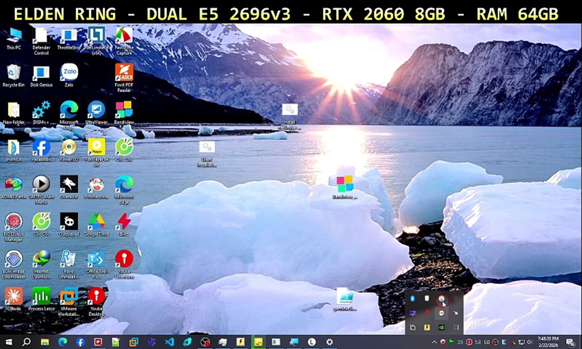ELDEN RING - DUAL E5 2696v3 - RTX 2060 8GB - RAM 64GB