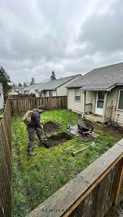 Il construit un bunker dans son jardin