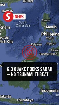 Strong 6.8-magnitude quake hits waters off Sabah, no tsunami threat, says MetMalaysia
