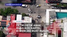 Visual Udara Pasca Bos Kartel Narkoba El Mencho Tewas, Meksiko Dikepung Kepulan Asap