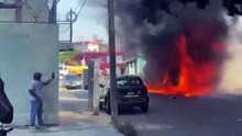 Burning cars seen around Mexico after drug lord 'El Mencho' killing