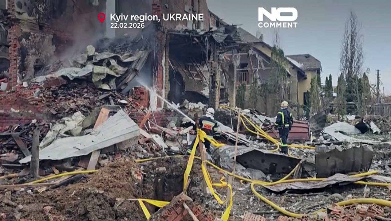 Tödliche russische Angriffe auf Kyjiws Vororte und Energienetz in der ganzen Ukraine