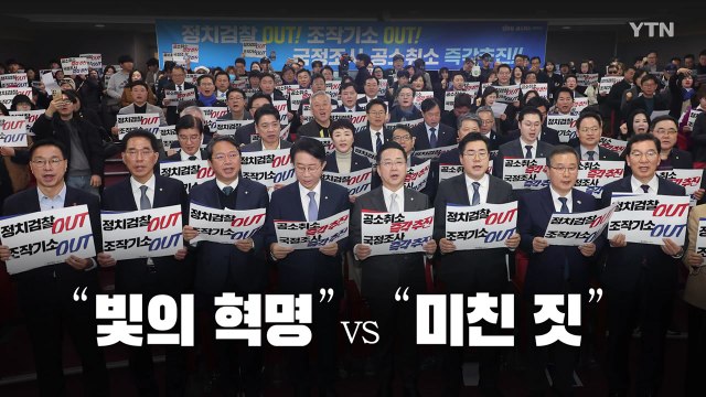 빛의 혁명 vs 미친 짓 [앵커리포트] / YTN